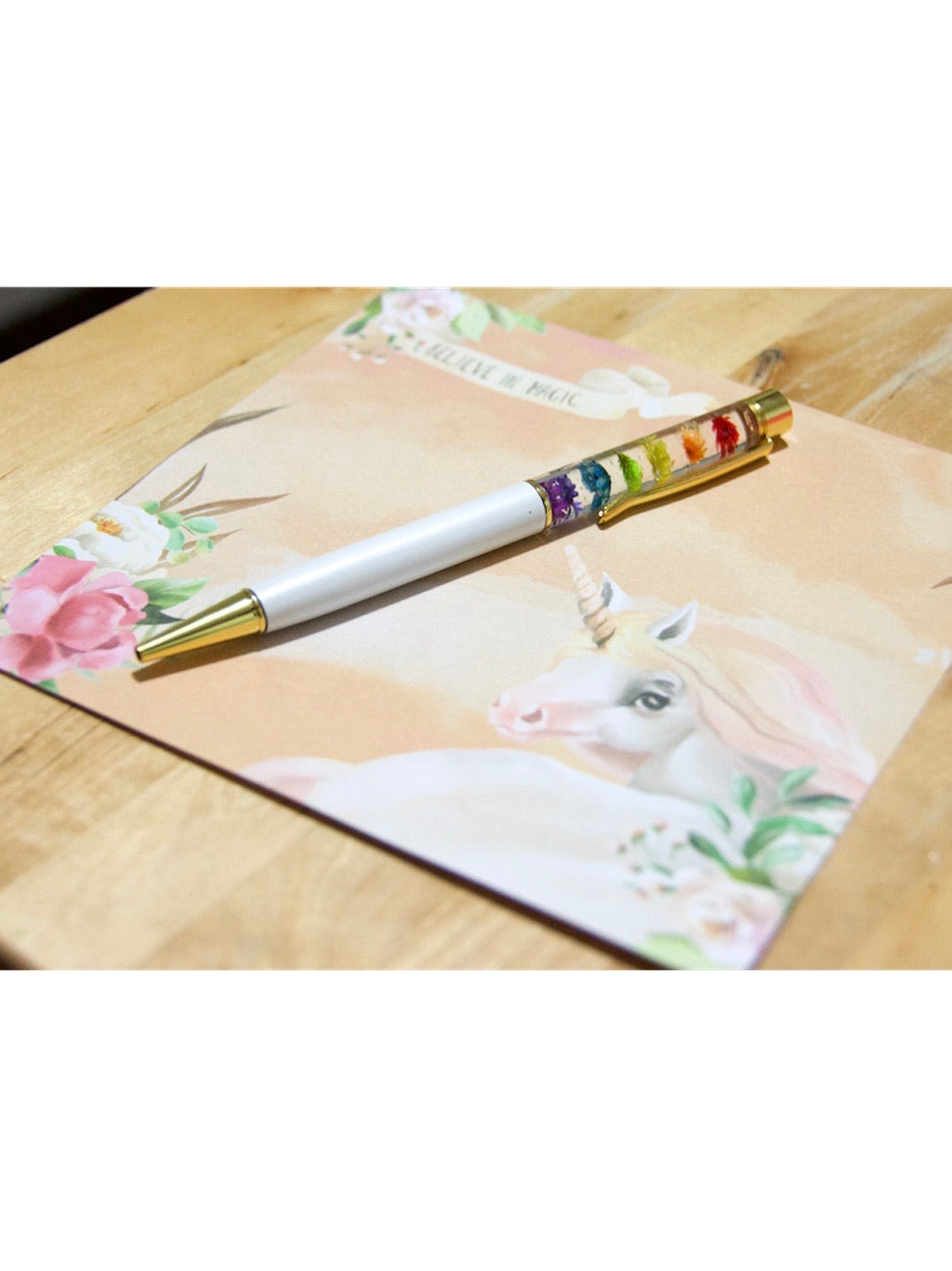 Unicorn Floral Pen