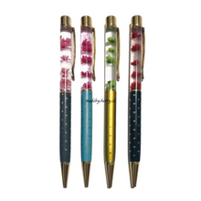 Load image into Gallery viewer, Heart of Gold Floral Pen
