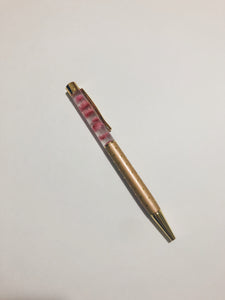 Heart of Gold Floral Pen