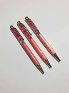 Heart of Gold Floral Pen