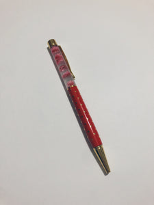 Heart of Gold Floral Pen